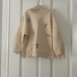 Zara Cream Peanuts Sweatshirt